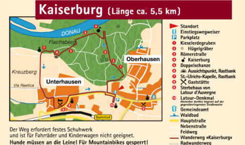 Bild vergrößern: Karte Kaiserburg