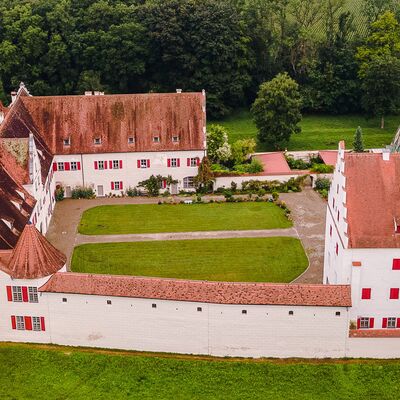 Bild vergrößern: Jagdschloss Grünau Luftbild